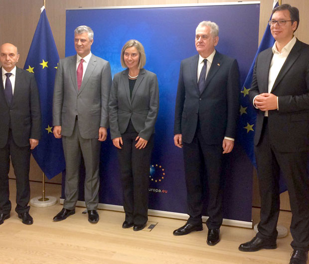 Завршен састанак премијера Србије и Косова са Могеринијевом